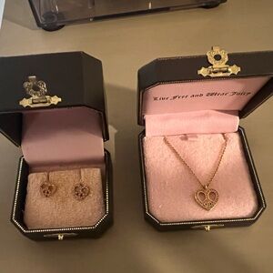 Juicy Couture Gold Heart Earrings